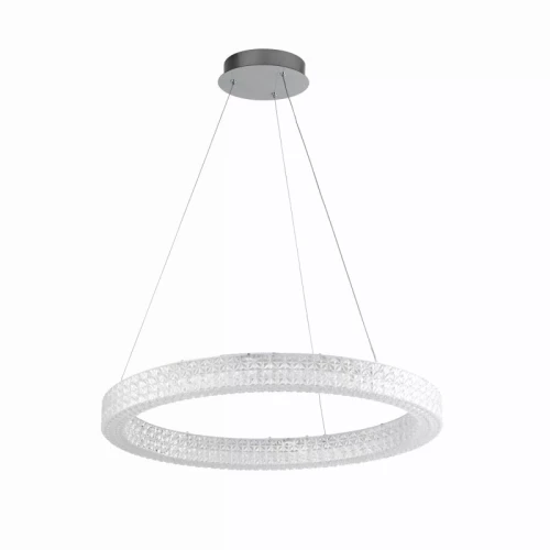 Lampa wisząca ściemnialna Lux &amp; Belle chrom ø60cm. Dim. LED 37W 3000K