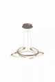 Lampa wisząca ściemnialna Doodle szampański ø60cm. Dim. LED 40W 3000K