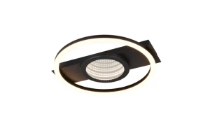 WHEELER czarny LED 16W 3000K Lampa sufitowa