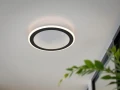 Lampa sufitowa ściemnialna z pilotem GLACE czarny LED 3 step dim. | dim. 21,5W 2700-6500K