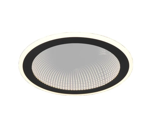 Lampa sufitowa ściemnialna z pilotem GLACE czarny LED 3 step dim. | dim. 21,5W 2700-6500K