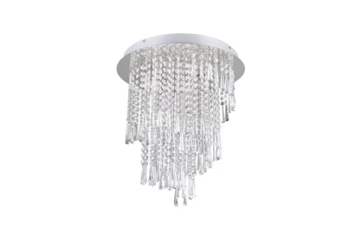 Lampa sufitowa ściemnialna z pilotem POMP chrom LED 3 step dim. 30W 2700-6500K