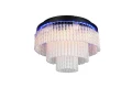 Lampa sufitowa z pilotem VONO czarny ø40 LED dim. RGB 17W + 3W 2700 - 6500K