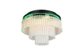 Lampa sufitowa z pilotem VONO czarny ø40 LED dim. RGB 17W + 3W 2700 - 6500K