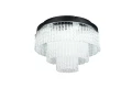 Lampa sufitowa z pilotem VONO czarny ø40 LED dim. RGB 17W + 3W 2700 - 6500K