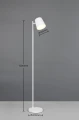 Lampa podłogowa ściemnialna BLAKE biały mat LED 3 step dim. 4,5W 3000K