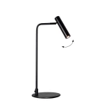 Clio czarny mat LED 4W 3000K Lampa stołowa regulowany kierunek światła