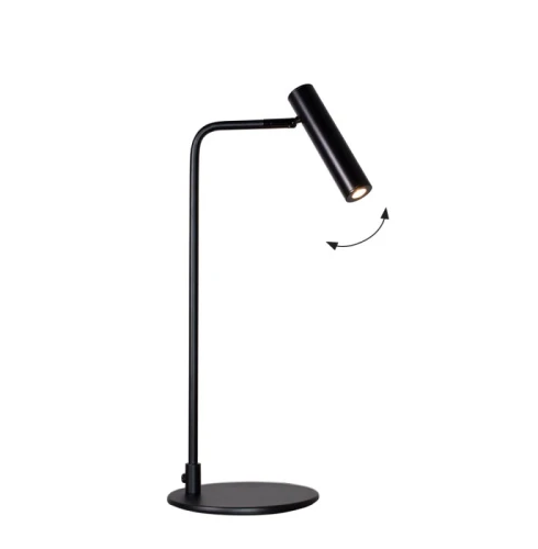 Lampa stołowa regulowany kierunek światła Clio czarny mat LED 4W 3000K