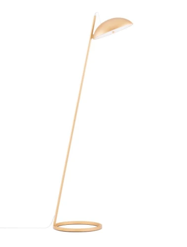 Lampa podłogowa ściemnialna VIBORAL złoty piaskowy LED dim. 30W 3000K