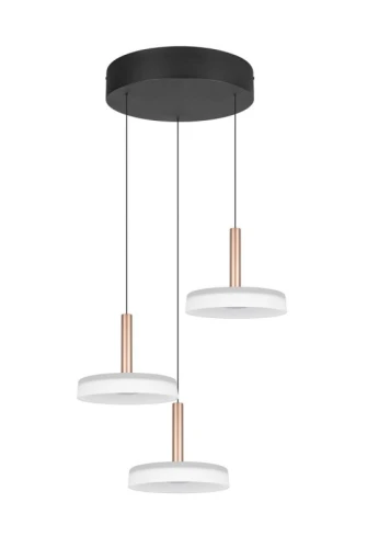 Lampa wisząca ściemnialna Celeste kawowy LED 3 step dim. 3x7,5W 3000K