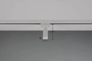 DUOLINE ADAPTER - Element systemu szynowego - kolor szary i odcienie szarości