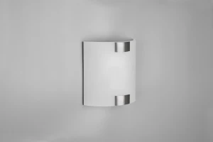 PURA - Nowoczesna lampa ścienna 1xE27 - kolor srebrny i odcienie srebra