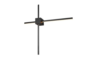 CASSINO - Nowoczesna lampa ścienna 1xLED zintegrowany 2300+3000+4000K - kolor czarny