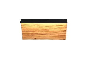 KALEA - Nowoczesna lampa ścienna 1xLED zintegrowany 3000K - kolor drewno jasne i ciemne