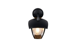 VENTA IP44 - Zewnętrzna lampa ścienna 1xE27 - kolor czarny