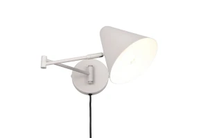 COSIMA - Nowoczesna lampa ścienna 1xE14 - kolor szary i odcienie szarości