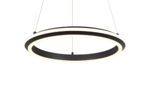 AMADOR - Nowoczesna lampa wisząca 1xLED zintegrowany 2300-3000-4000K - kolor czarny