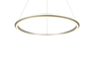 AMADOR - Nowoczesna lampa wisząca 1xLED zintegrowany 2300-3000-4000K - kolor srebrny i odcienie srebra