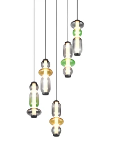 MINERVA - Nowoczesna lampa wisząca 5xLED zintegrowany 4000K