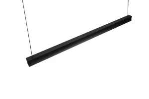 WALLACE - Nowoczesna lampa wisząca 1xLED zintegrowany 2300+3000+4000 K - kolor czarny