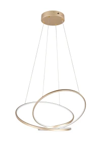 DARVIN - Nowoczesna lampa wisząca 1xLED zintegrowany 2300-3000-4000K - kolor złoty i odcienie złota