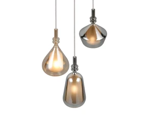 ALDEA - Wisząca lampa nowoczesna 3xE14 - kolor biały