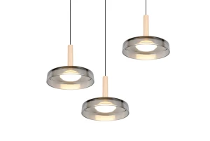 CELESTE - Nowoczesna lampa wisząca 3xLED zintegrowany 3000K - kolor czarny