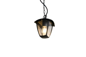 VENTA IP44 - Wisząca lampa zewnętrzna 1xE27 - kolor czarny