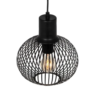GILA - Wisząca lampa nowoczesna 1xE27 - kolor czarny