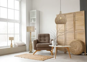 JANNE - Wisząca lampa nowoczesna 1xE27 - kolor naturalny