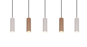 SOKA - Wisząca lampa nowoczesna 5xGU10 - kolor brązowy i odcienie brązu