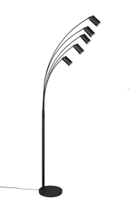 MARLEY - Lampa podłogowa 5xGU10 - kolor czarny
