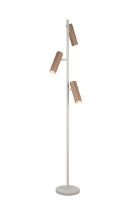 SOKA - Lampa podłogowa 3xGU10 - kolor brązowy i odcienie brązu