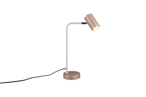 MARLEY - Lampa stołowa 1xGU10 - kolor brązowy i odcienie brązu
