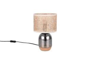 TARA - Lampa stołowa 1xE27 - kolor srebrny i odcienie srebra