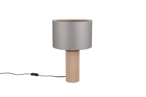 CANIO - Lampa stołowa 1xE27 - kolor brązowy i odcienie brązu