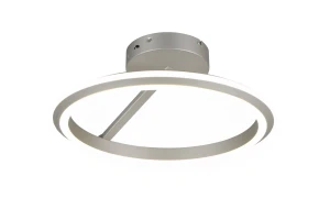 AMADOR - Nowoczesna lampa sufitowa 1xLED zintegrowany 2300-3000-4000K - kolor srebrny i odcienie srebra