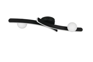 NAPOLI - Nowoczesna lampa sufitowa 1xLED zintegrowany 2300+3000+4000K - kolor czarny