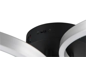 CARUSO - Nowoczesna lampa sufitowa 1xLED zintegrowany 2300-3000-4000K - kolor szary i odcienie szarości