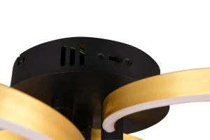 CARUSO - Nowoczesna lampa sufitowa 1xLED zintegrowany 2300-3000-4000K - kolor czarny