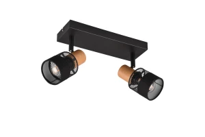 NANDINI - Lampa sufitowa - reflektorki 2xE14 - kolor czarny