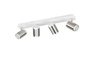 GILLAN - Lampa sufitowa - reflektorki 4xGU10 - kolor srebrny i odcienie srebra