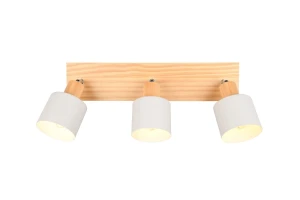 SHANTI - Lampa sufitowa - reflektorki 3xE14 - kolor szary i odcienie szarości