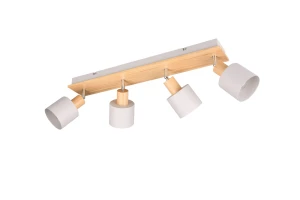 SHANTI - Lampa sufitowa - reflektorki 4xE14 - kolor szary i odcienie szarości