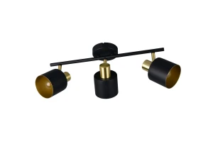 EVA - Lampa sufitowa - reflektorki 3xE14 - kolor czarny
