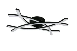 POLLOCK - Nowoczesna lampa sufitowa 1xLED zintegrowany 3000K - kolor czarny