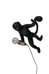 LOUY - Nowoczesna lampa ścienna 1xE27 - kolor czarny