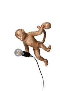 LOUY - Nowoczesna lampa ścienna 1xE27 - kolor złoty i odcienie złota