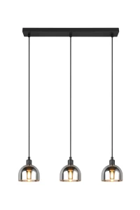 MOLLY - Wisząca lampa nowoczesna 3xE14 - kolor czarny
