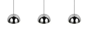 SENTA - Wisząca lampa nowoczesna 3xLED zintegrowany 4000K - kolor srebrny i odcienie srebra